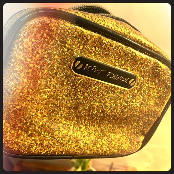 Betsey Johnson Handbags - 3 for 20 * Gold Betsey Johnson Makeup Bag